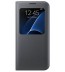 Husa S-View Cover pentru Samsung Galaxy S7 Edge, Black